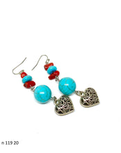 Učitajte sliku u preglednik galerije, Naušnice od poludragog kamena 119 - Earrings of semi-precious stones 119